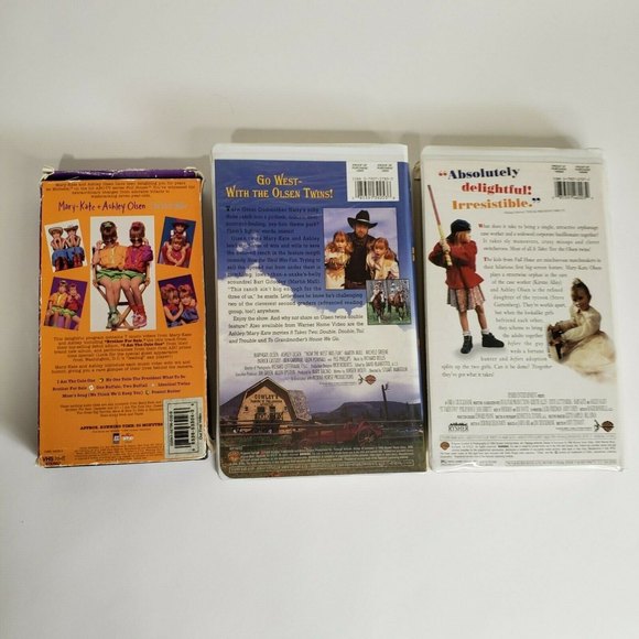 Vintage 1990s Mary Kate and Ashley Olsen VHS Children's Videos Lot of 3 Tested - Picture 2 of 6